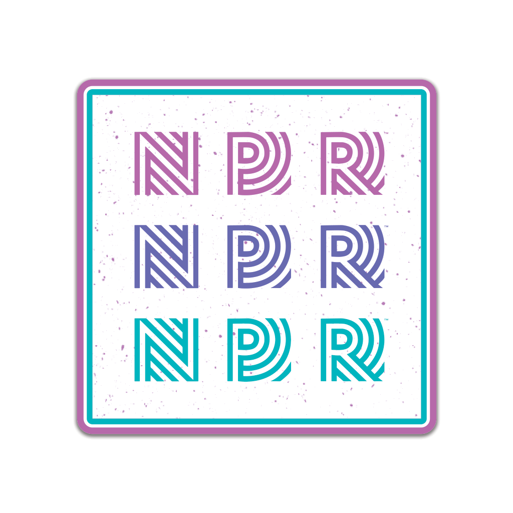NPR 90s Logo Repeating Sticker