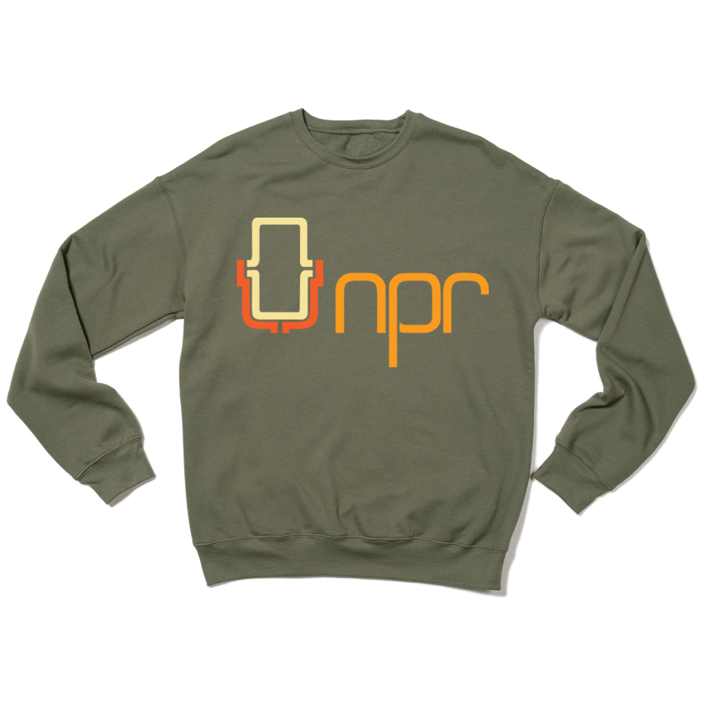 NPR '70s Full Color Logo Crewneck Sweatshirt