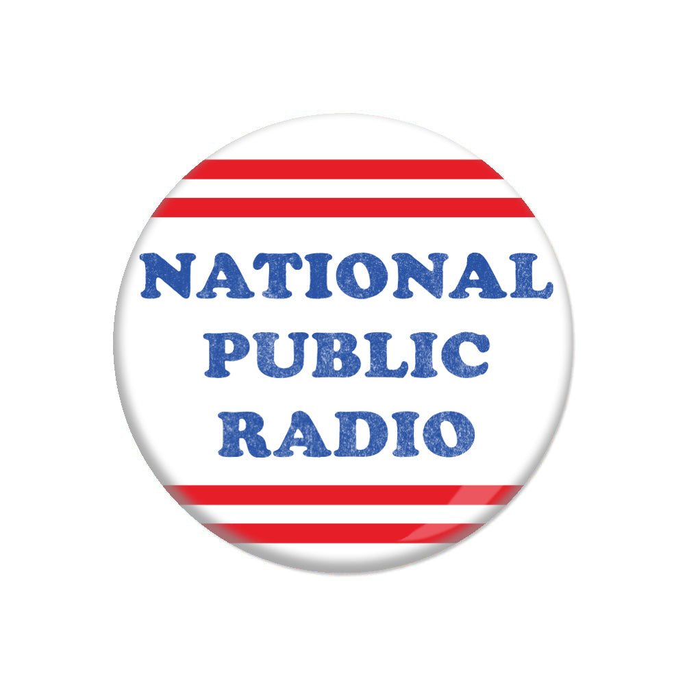 NPR Cooper Stripes Button