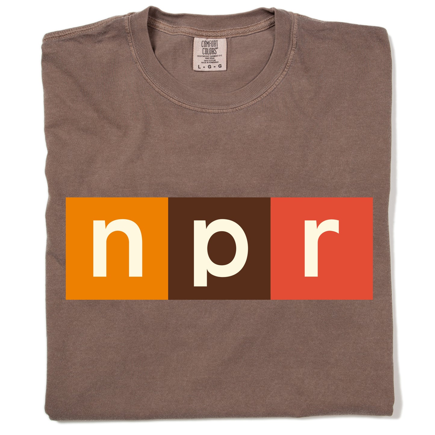 NPR Modern Logo 70s Colors Logo Tee