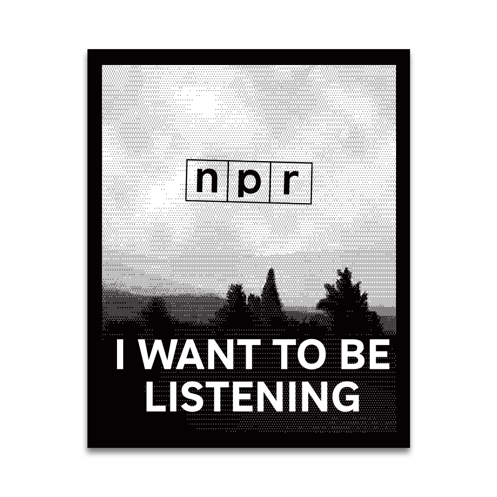 I Want to Be Listening Sticker
