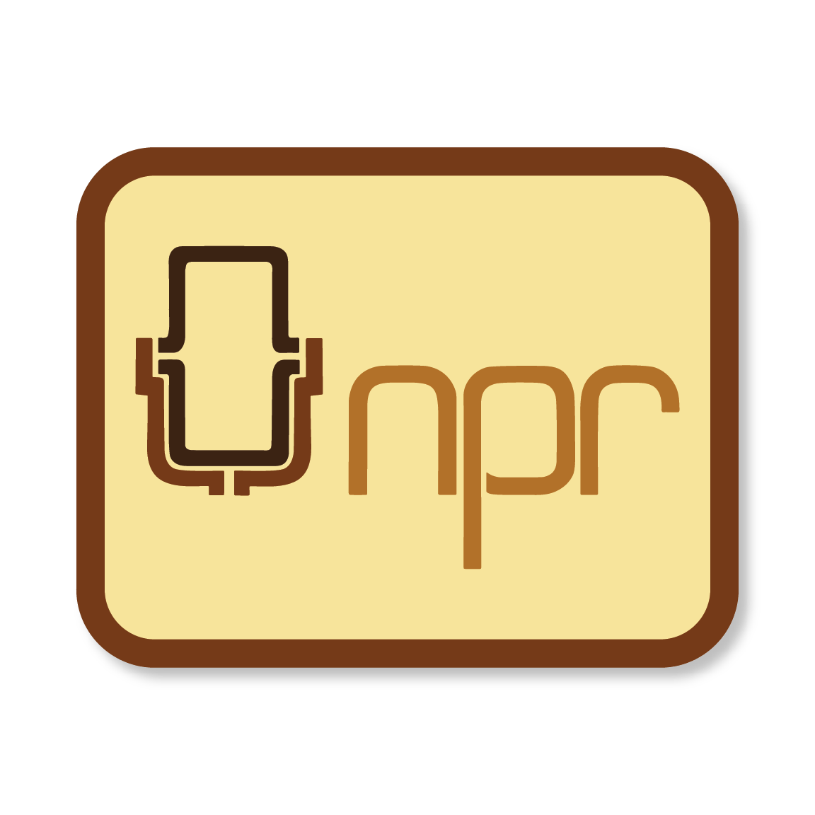 NPR '70s Logo Sticker
