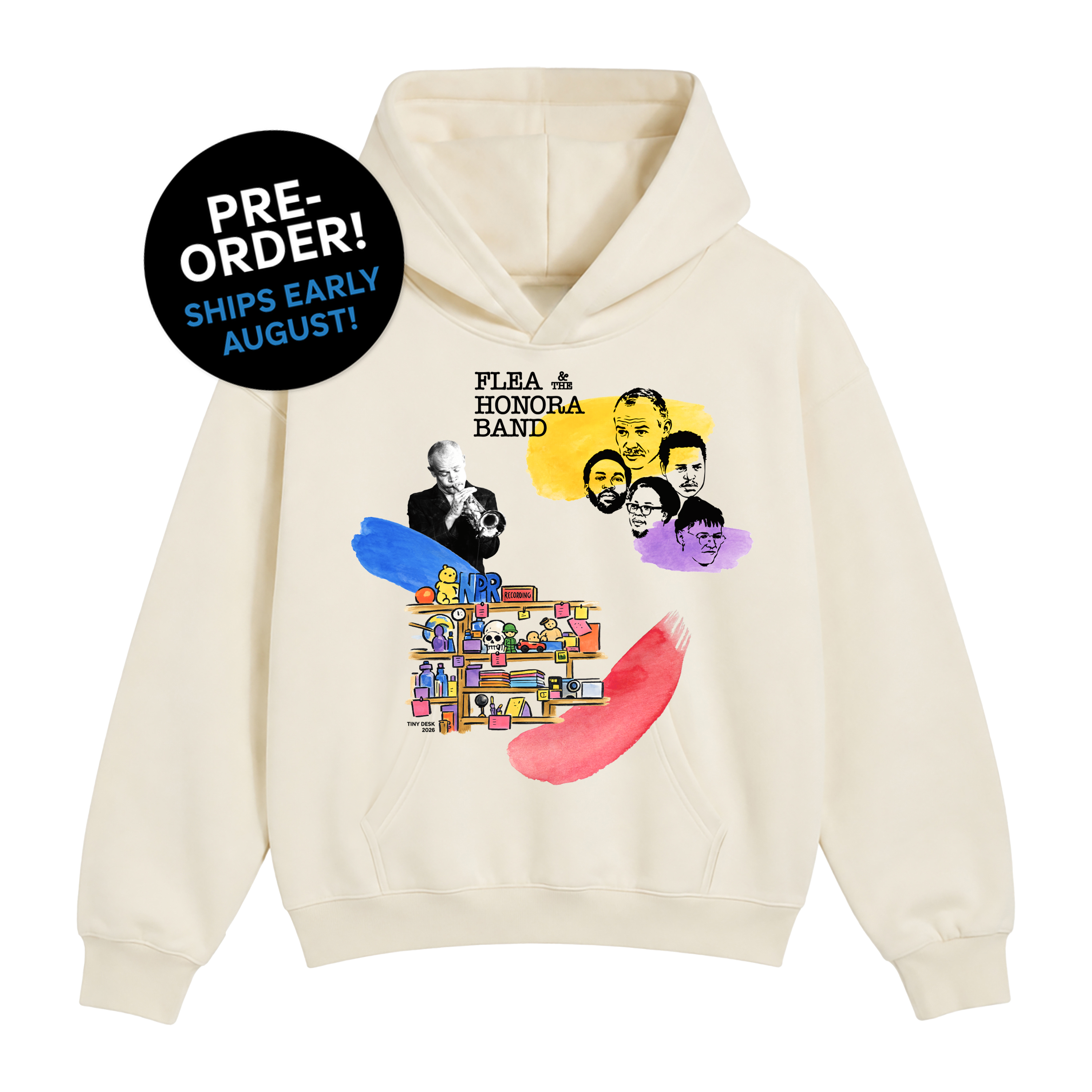 Tiny Desk Concerts Flea x NPR Hoodie – National Public Radio, Inc.
