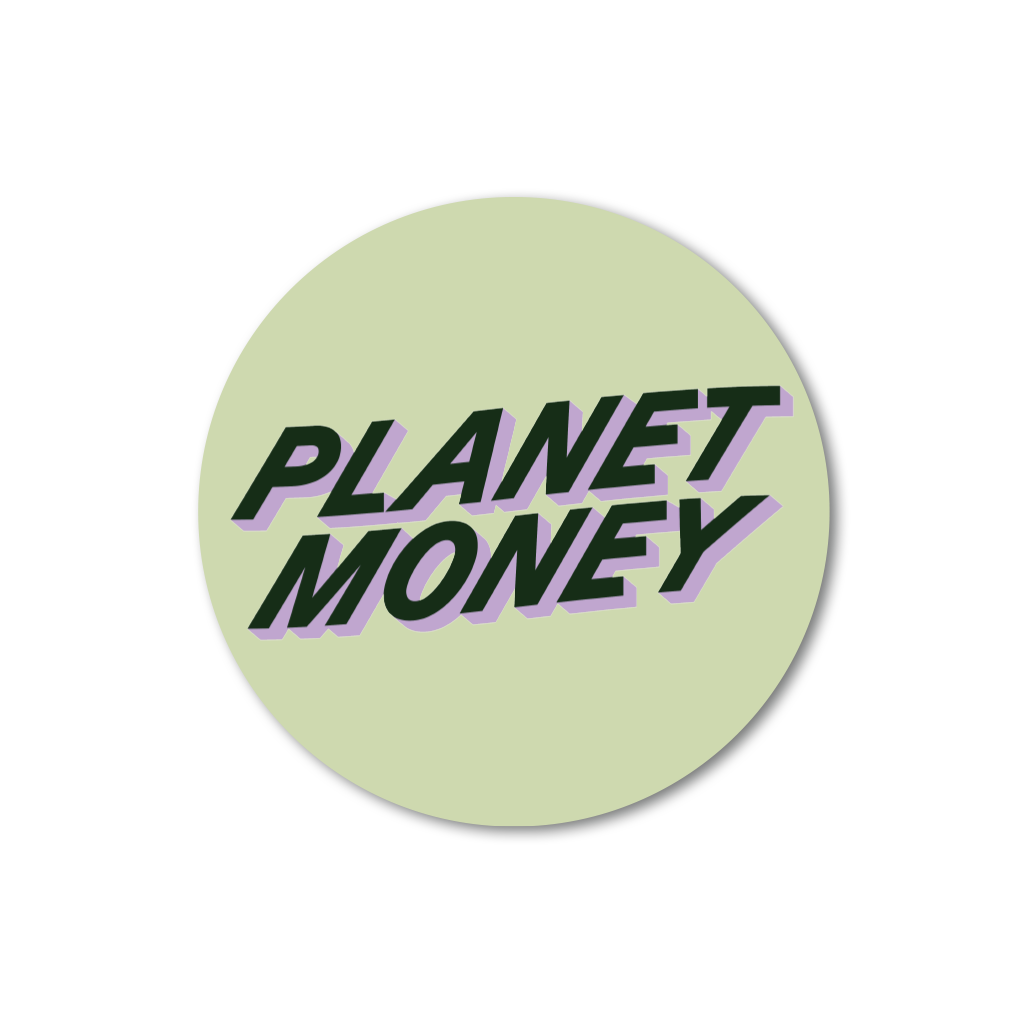 Planet Money Text Logo Sticker