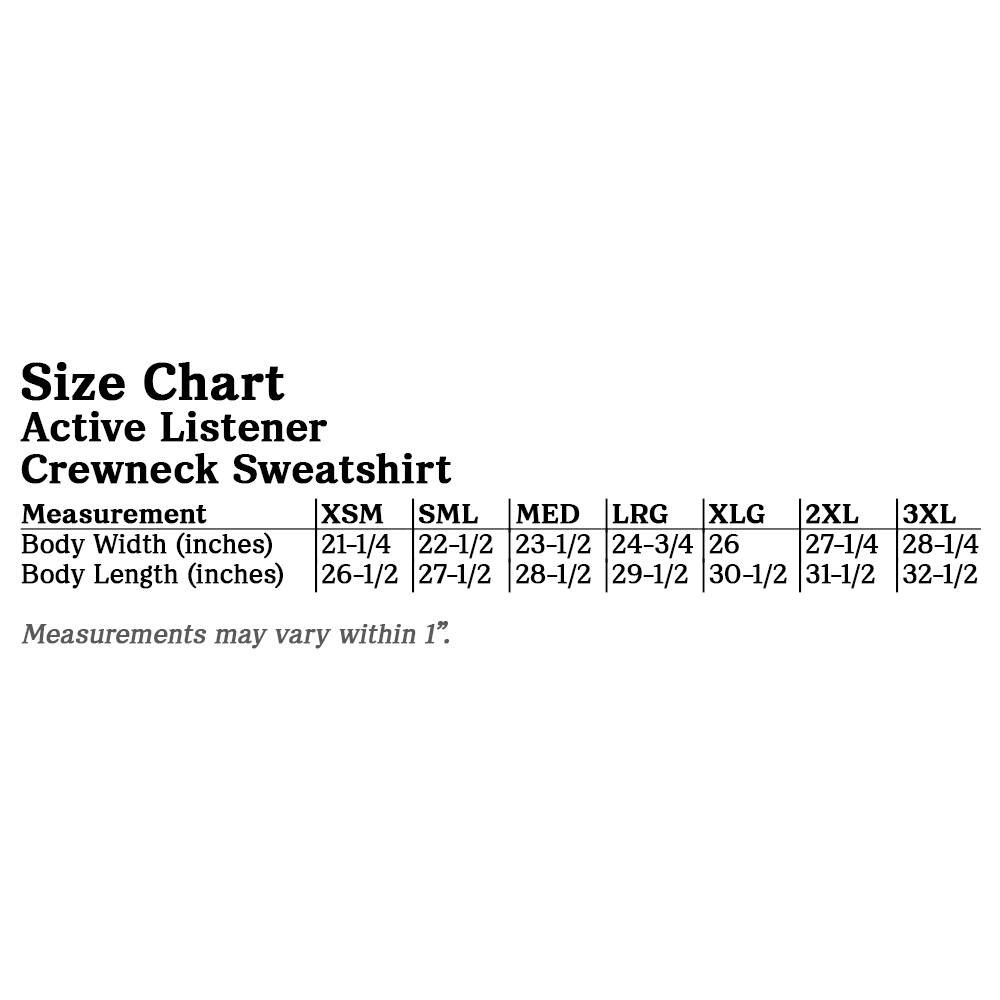 Active Listener Crewneck Sweatshirt - Bone