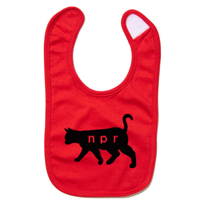 NPR Black Cat Logo Bib