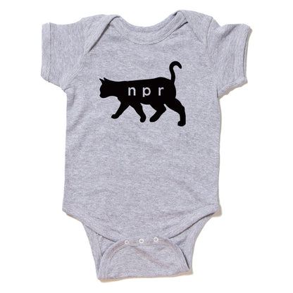 NPR Black Cat Baby Onesie