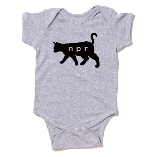 NPR Black Cat Baby Onesie