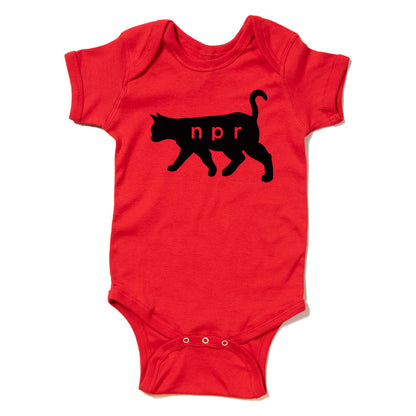 NPR Black Cat Baby Onesie