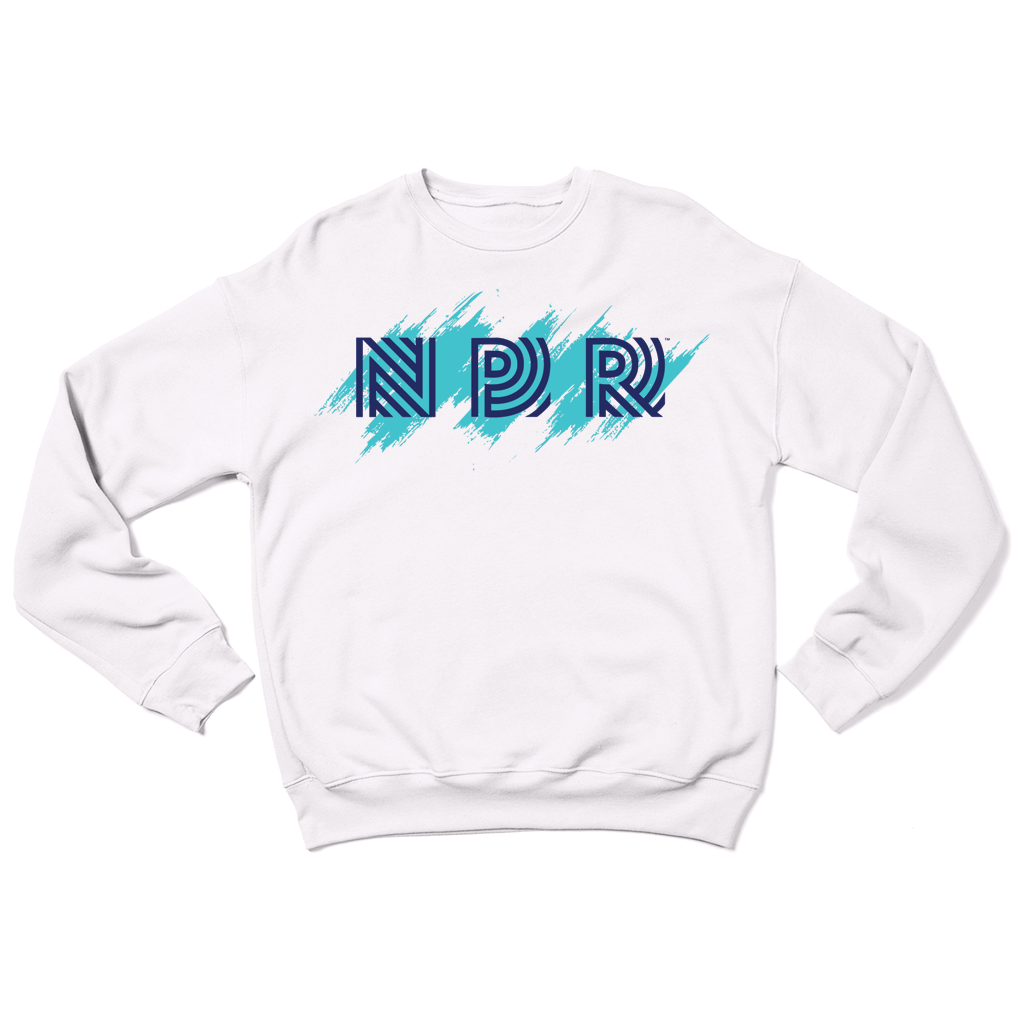 NPR 90s Brushstroke Logo Crewneck Sweatshirt