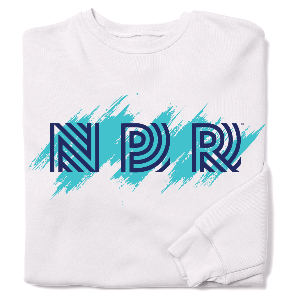 NPR 90s Brushstroke Logo Crewneck Sweatshirt