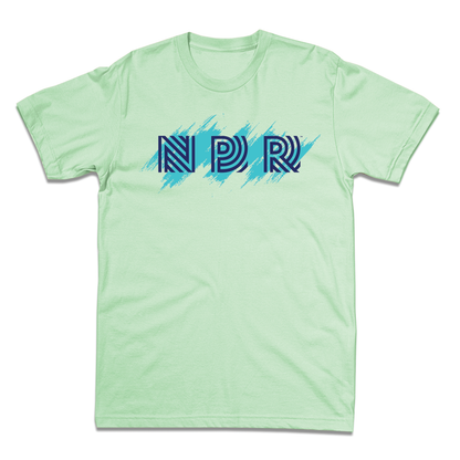 NPR 90s Brushstroke Logo Shirt