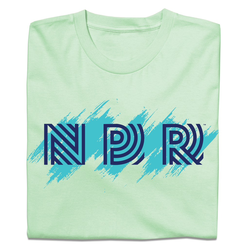 NPR 90s Brushstroke Logo Shirt