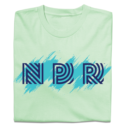 NPR 90s Brushstroke Logo Shirt