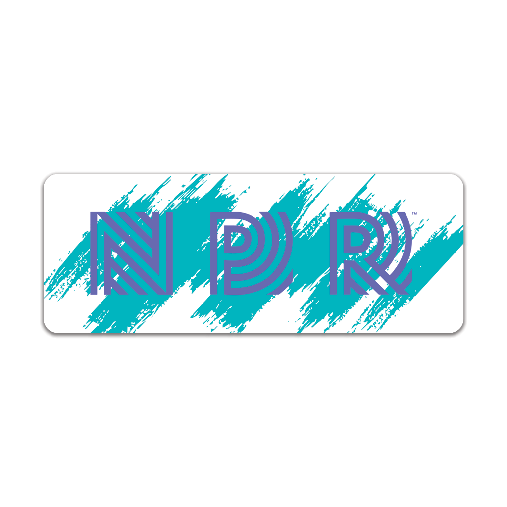 NPR 90s Logo Brushstroke Sticker