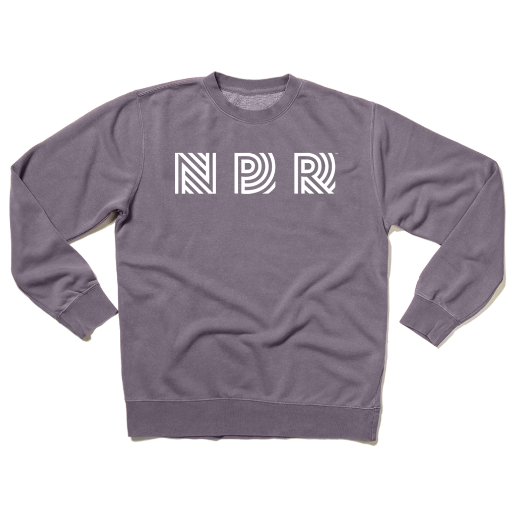 NPR 90s Logo Garment-Dyed Crewneck Sweatshirt