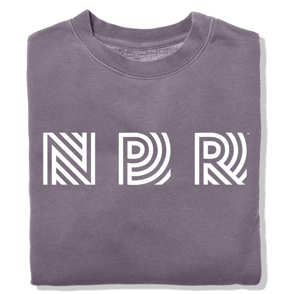 NPR 90s Logo Garment-Dyed Crewneck Sweatshirt