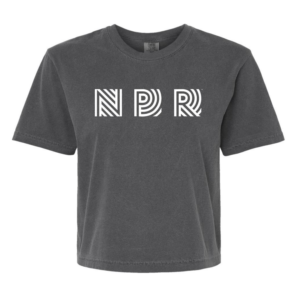 NPR 90s Logo Women's Garment-Dyed Heavyweight Boxy Tee