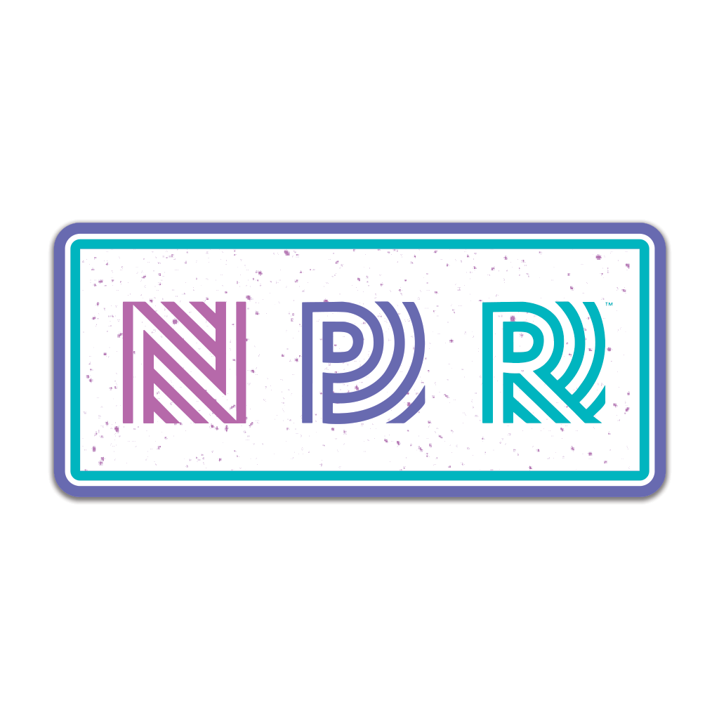 NPR 90s Logo Full Color Sticker