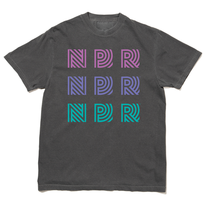 NPR 90s Repeating Logo Garment-Dyed Shirt