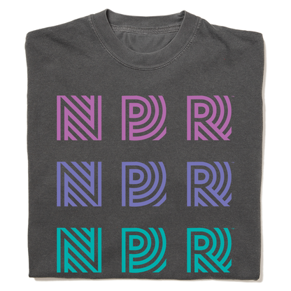 NPR 90s Repeating Logo Garment-Dyed Shirt