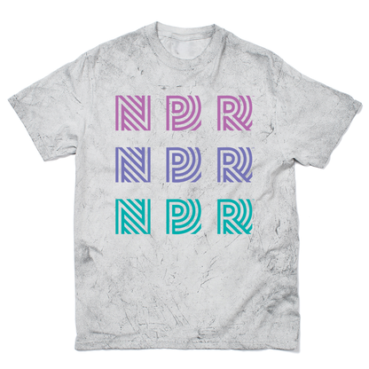 NPR 90s Repeating Logo Garment-Dyed Shirt