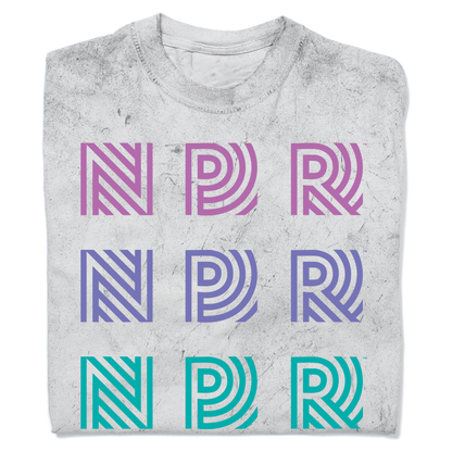 NPR 90s Repeating Logo Garment-Dyed Shirt
