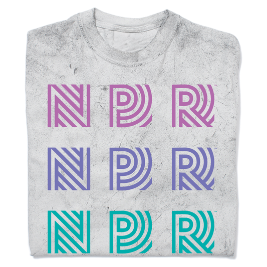 NPR 90s Repeating Logo Garment-Dyed Shirt