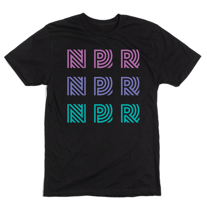 NPR 90s Repeating Logo Shirt