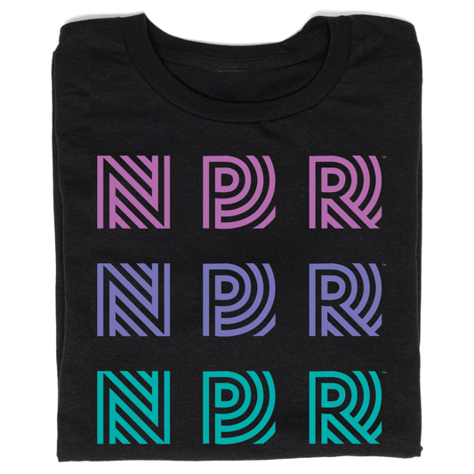 NPR 90s Repeating Logo Shirt