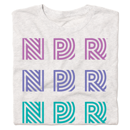 NPR 90s Repeating Logo Shirt
