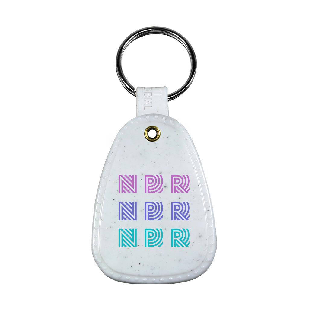 NPR Repeating Logo Saddle Keychain