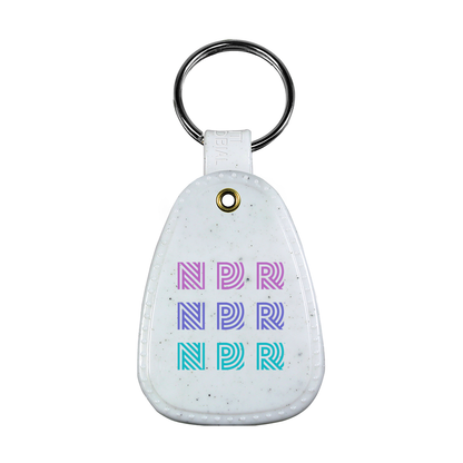 NPR Repeating Logo Saddle Keychain