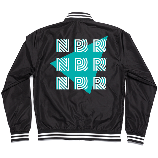NPR 90s Triangle Logo Bomber Jacket