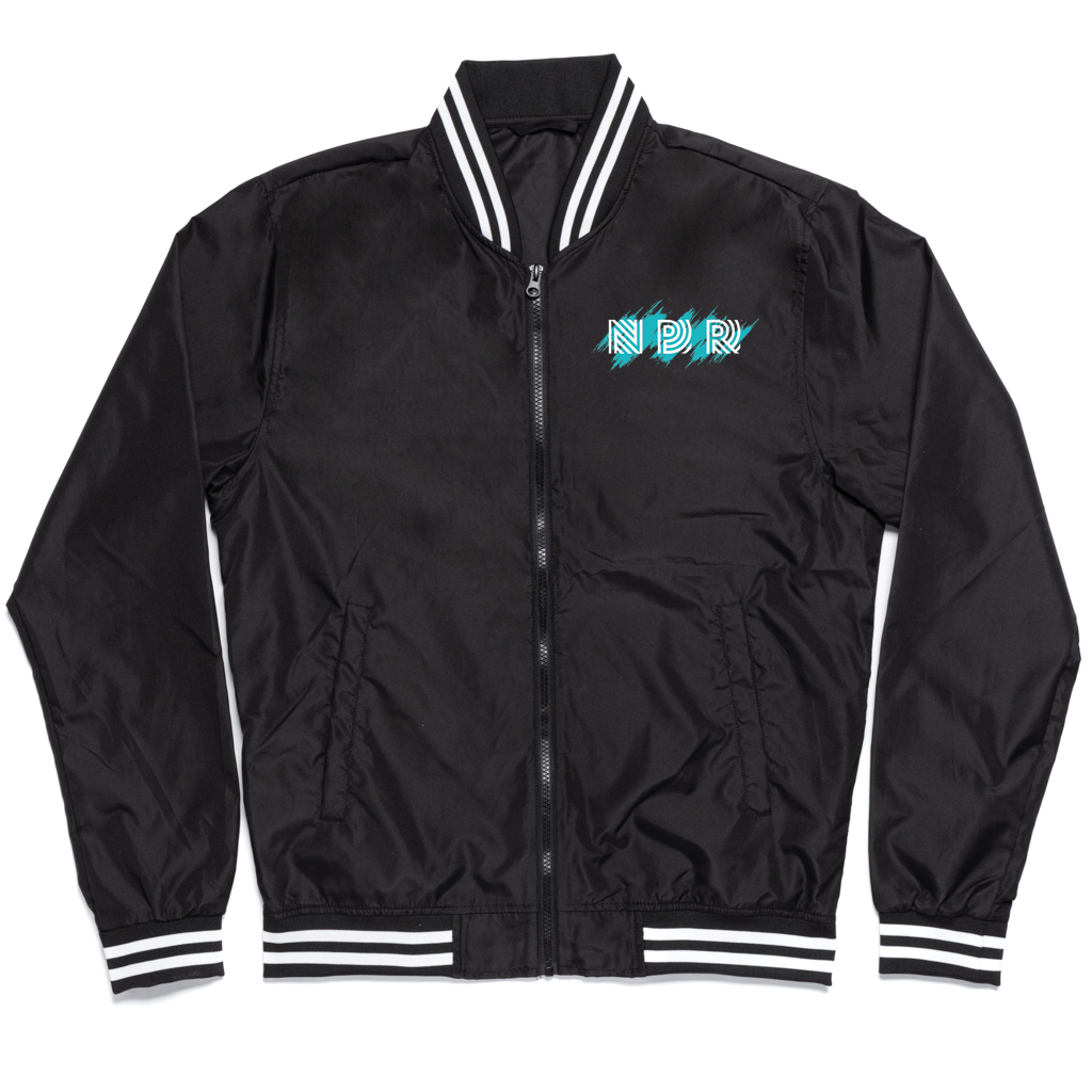 NPR 90s Triangle Logo Bomber Jacket