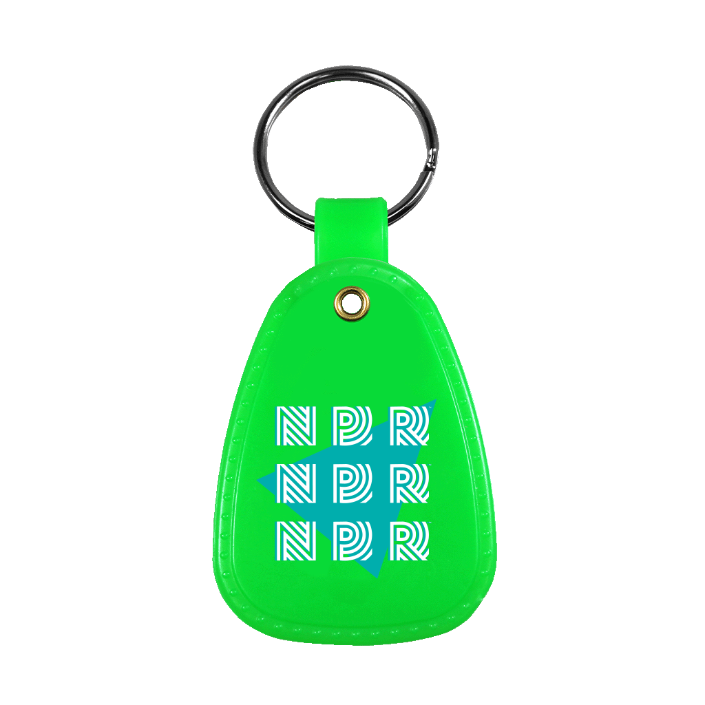 NPR Triangle Logo Saddle Keychain