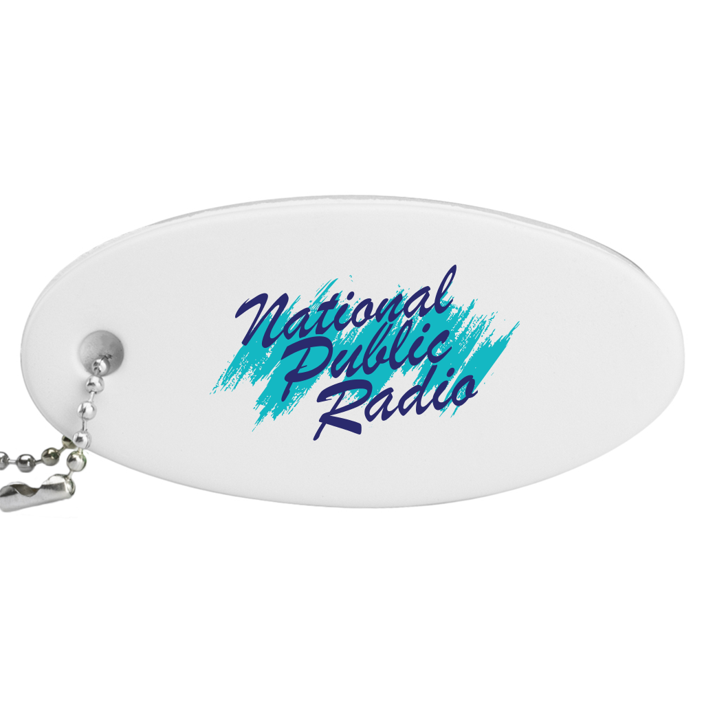 NPR 90s Brushstroke Floating Keychain