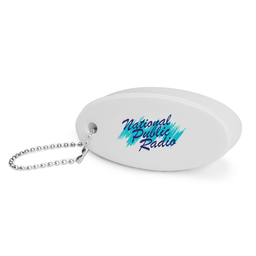 NPR 90s Brushstroke Floating Keychain