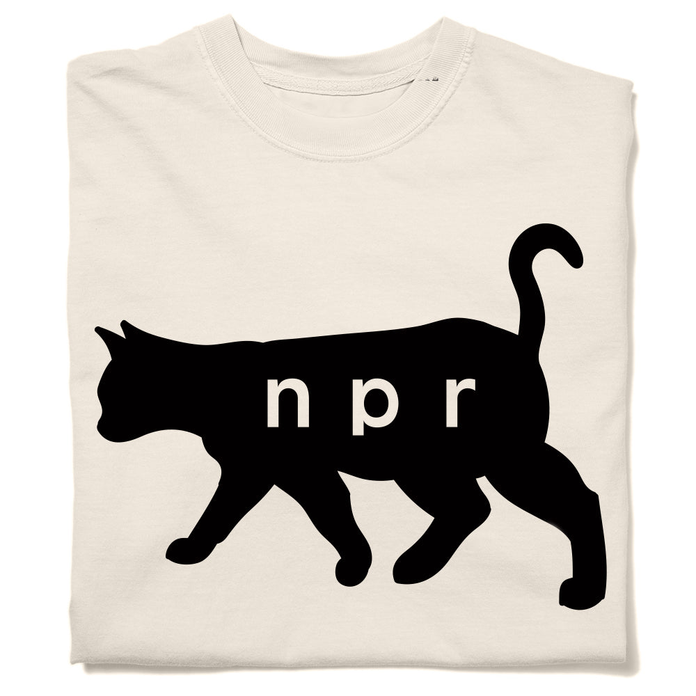 NPR Black Cat Logo Garment-Dyed Shirt