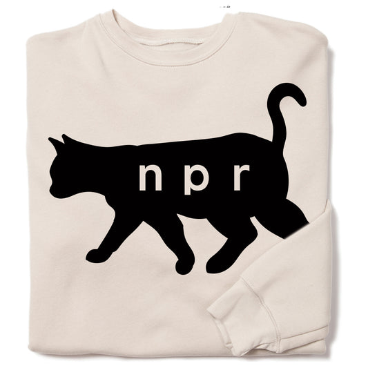 NPR Black Cat Logo Crewneck Sweatshirt