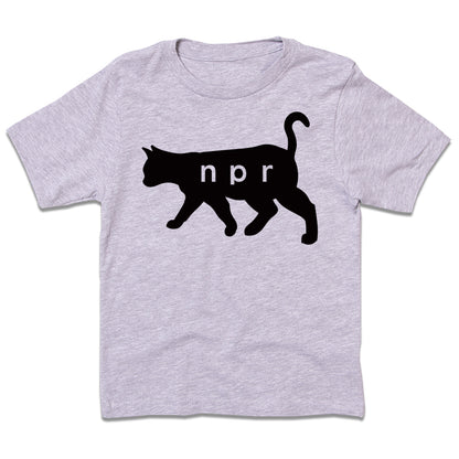 NPR Black Cat Logo Kids Tee