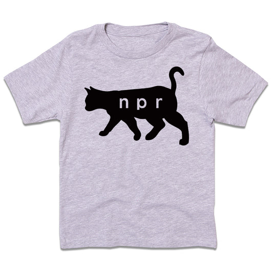 NPR Black Cat Logo Kids Tee