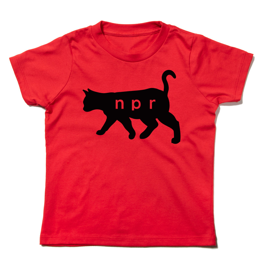 NPR Black Cat Logo Toddlers Tee