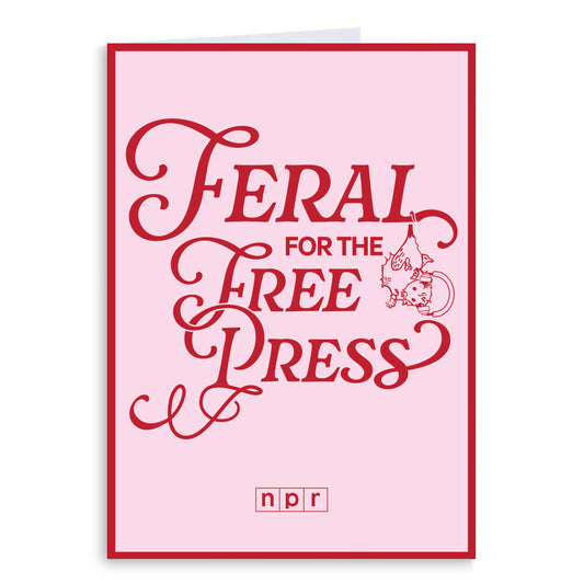 Feral For the Free Press Valentine's Card