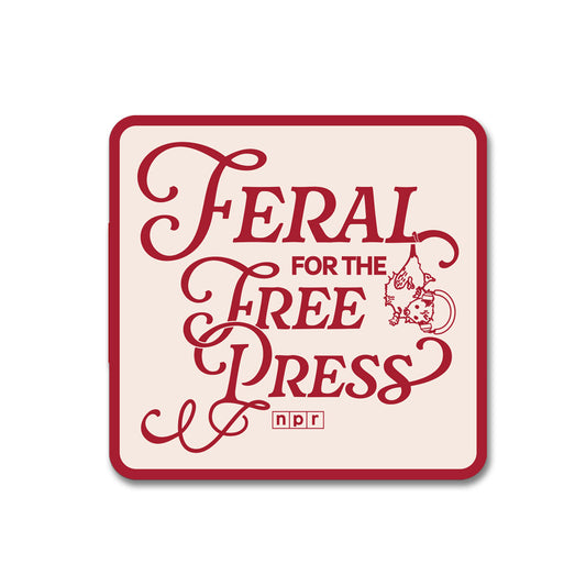 Feral for the Free Press Sticker