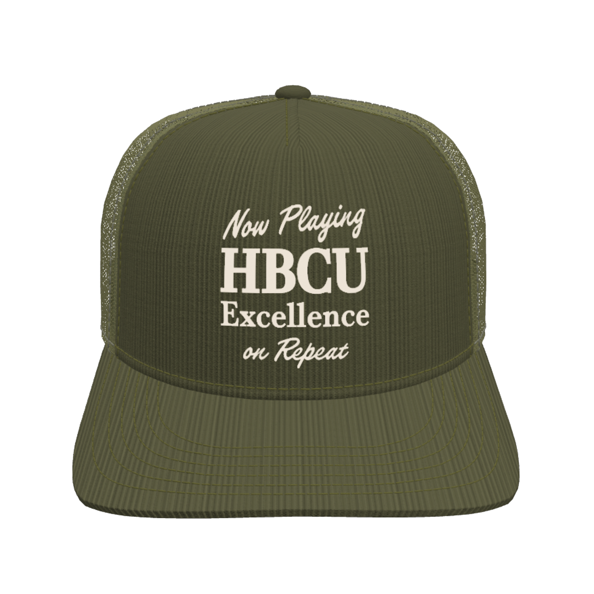 HBCU Excellence: Now Playing on Repeat Courduroy Trucker Cap
