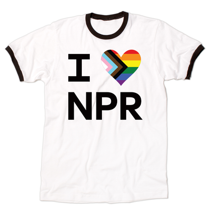 I Pride Heart NPR Ringer Shirt