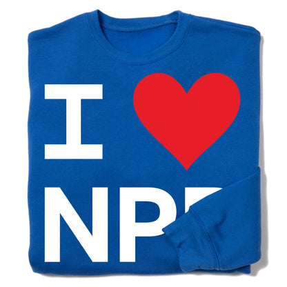 I Heart NPR Crewneck Sweatshirt