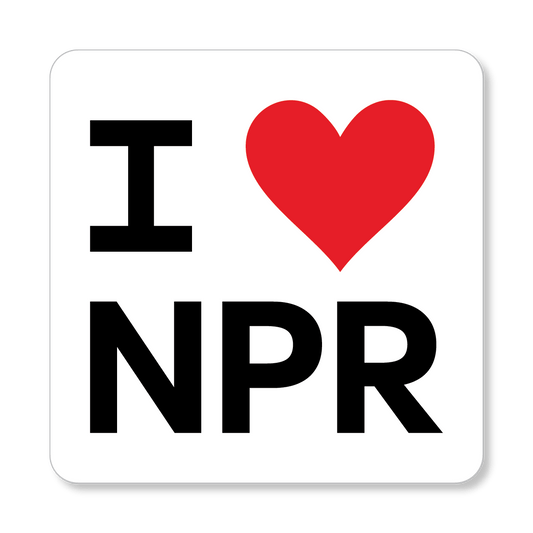 I Heart NPR Sticker