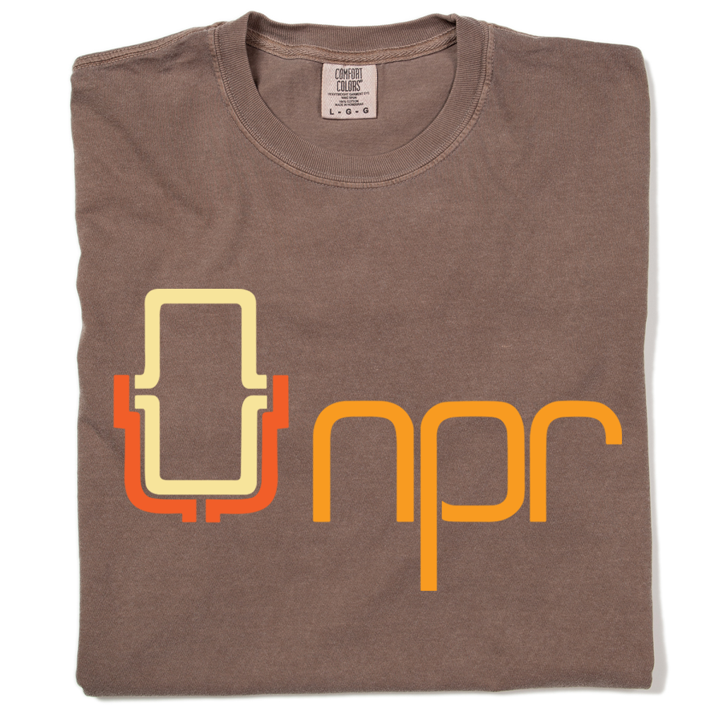 NPR '70s Full Color Logo Garment-Dyed Tee